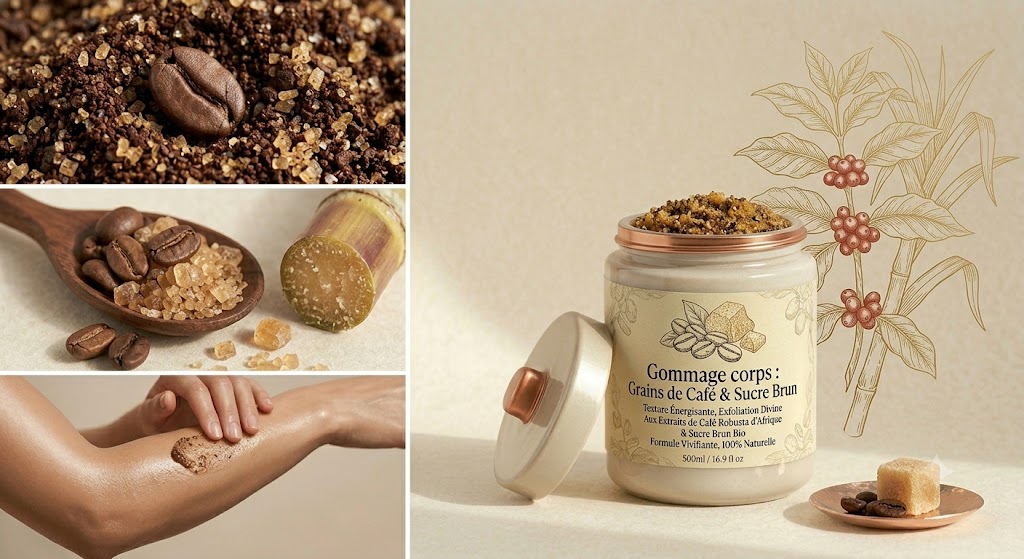 Grains de Café & Sucre Brun